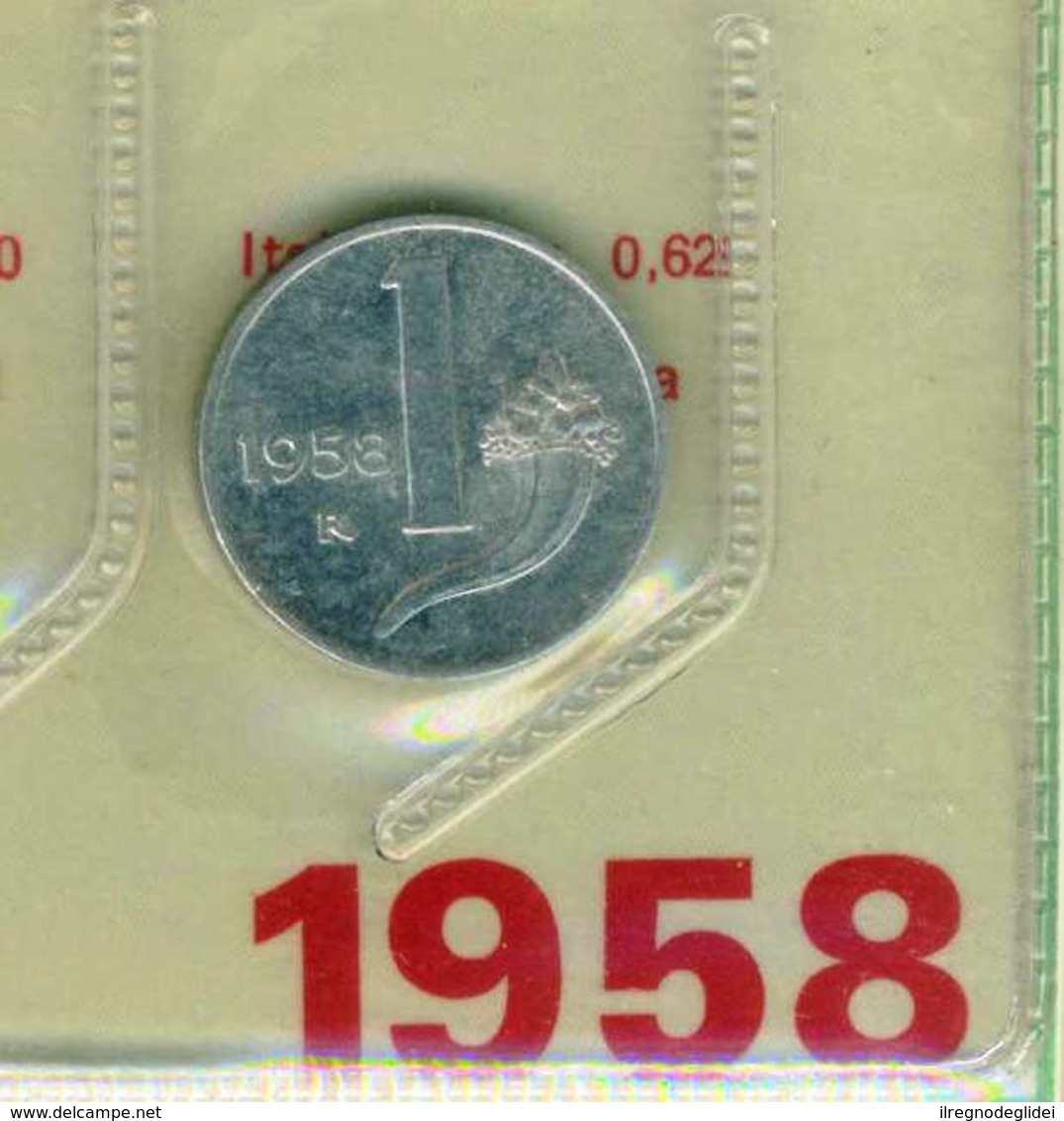 REPUBBLICA ITALIANA 1 LIRA  Italma Qualità Q/FDC - Anno 1958 - 1 Lira