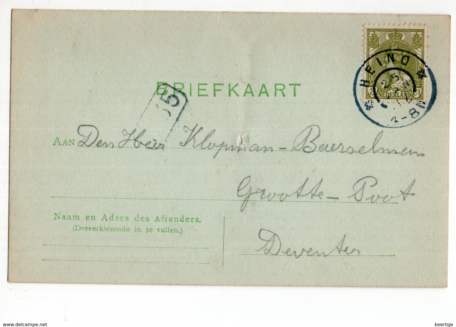 Heino Grootrond - 1917 - Poststempel