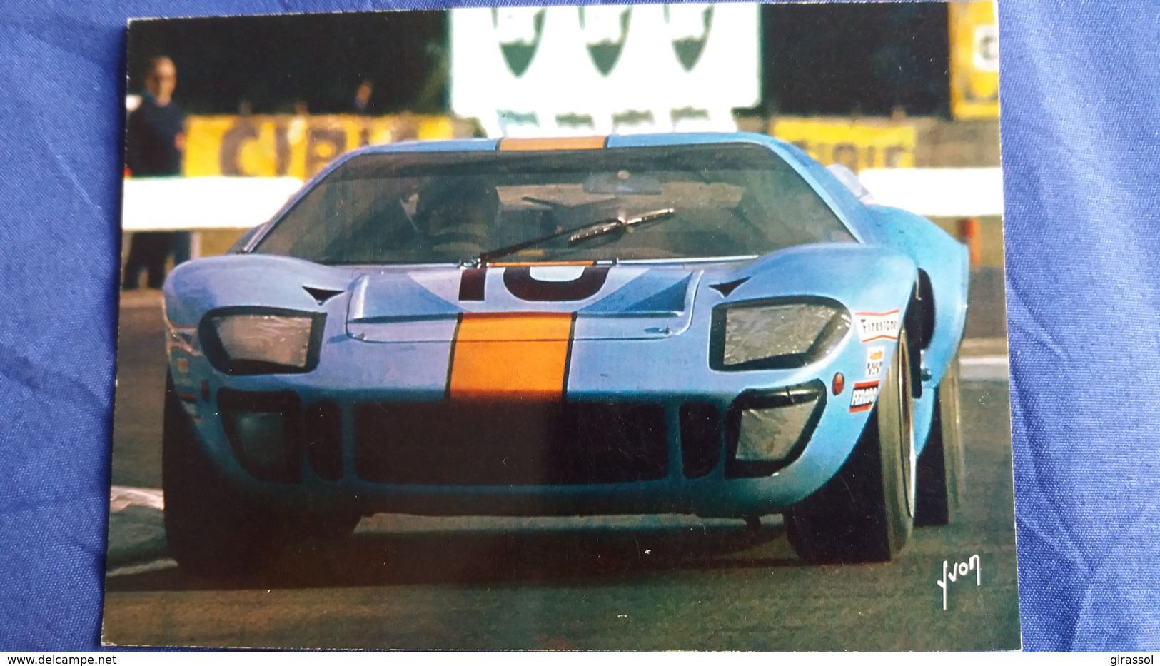 CPSM VOITURE DE SPORT 24 HEURES DU MANS FORD GT 40 PHOTO DPPI PARIS ED YVON 05 - Le Mans