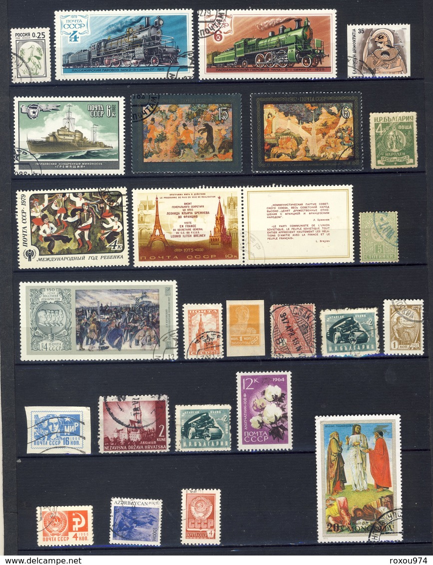 LOT TIMBRES MONDE  1114 OBLITERES +  112 NEUFS**      46 SCAN - Alla Rinfusa (min 1000 Francobolli)