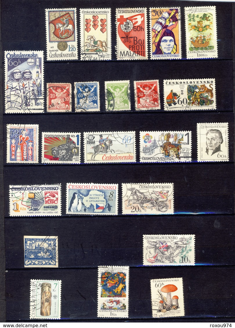 LOT TIMBRES MONDE  1114 OBLITERES +  112 NEUFS**      46 SCAN