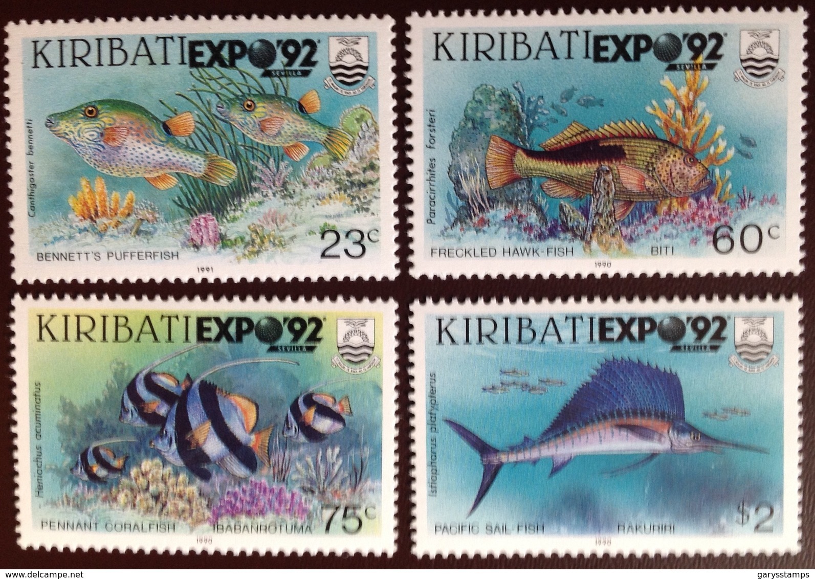 Kiribati 1992 Expo '92 Fish MNH - Fishes