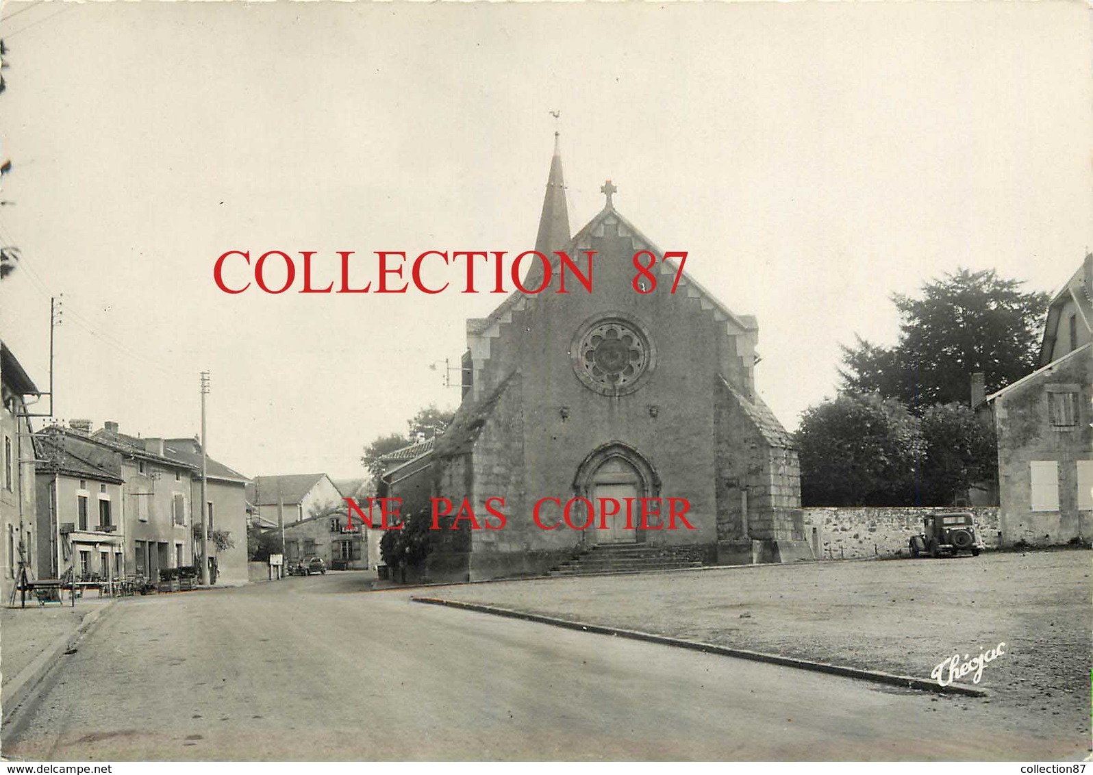 87 ☺♦♦ MEZIERES Sur ISSOIRE < VISUEL RARE De La ROUTE NATIONALE Et De La PLACE De L'EGLISE - Meziere Sur Issoire