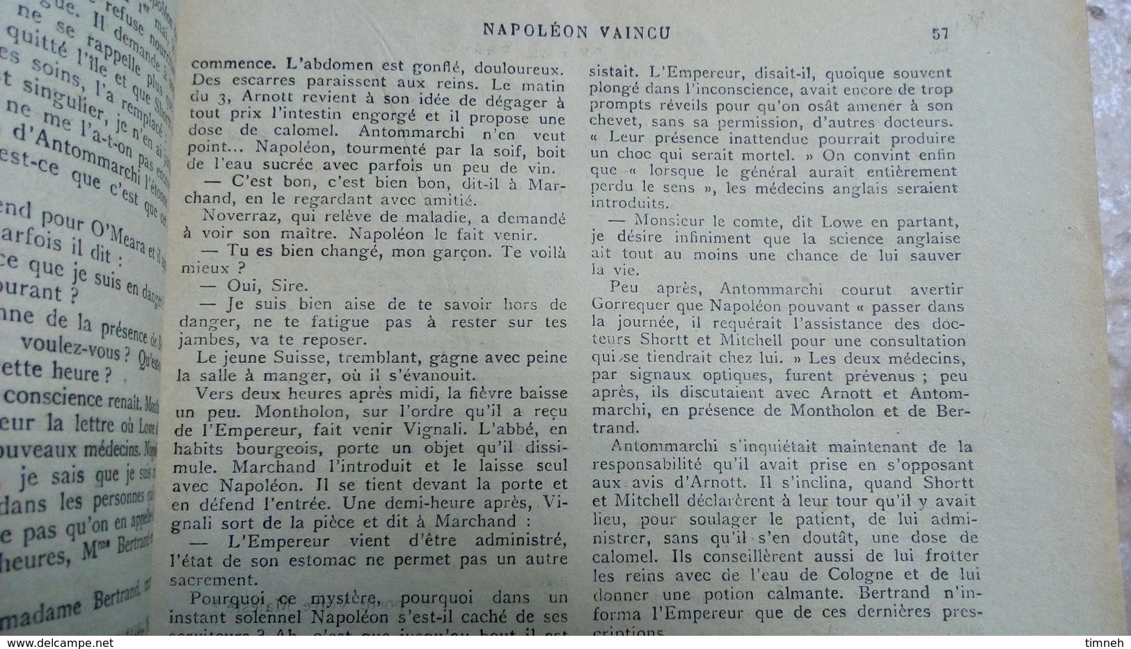 NAPOLEON - OCTAVE AUBRY - SAINTE HELENE - LES 2 TOMES - 1938 FLAMMARION - LA CAPTIVITE ET LA MORT DE L'EMPEREUR -