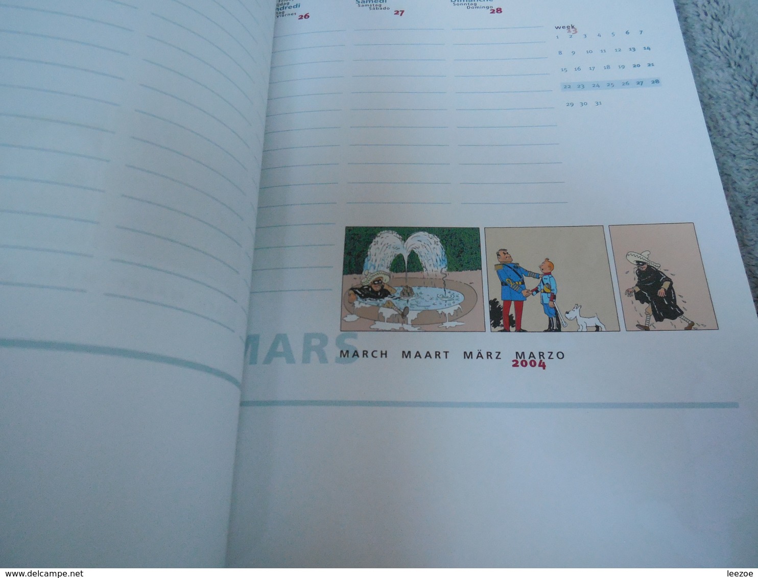 Tintin Agenda  2004........................ .010320 - Agendas & Calendarios