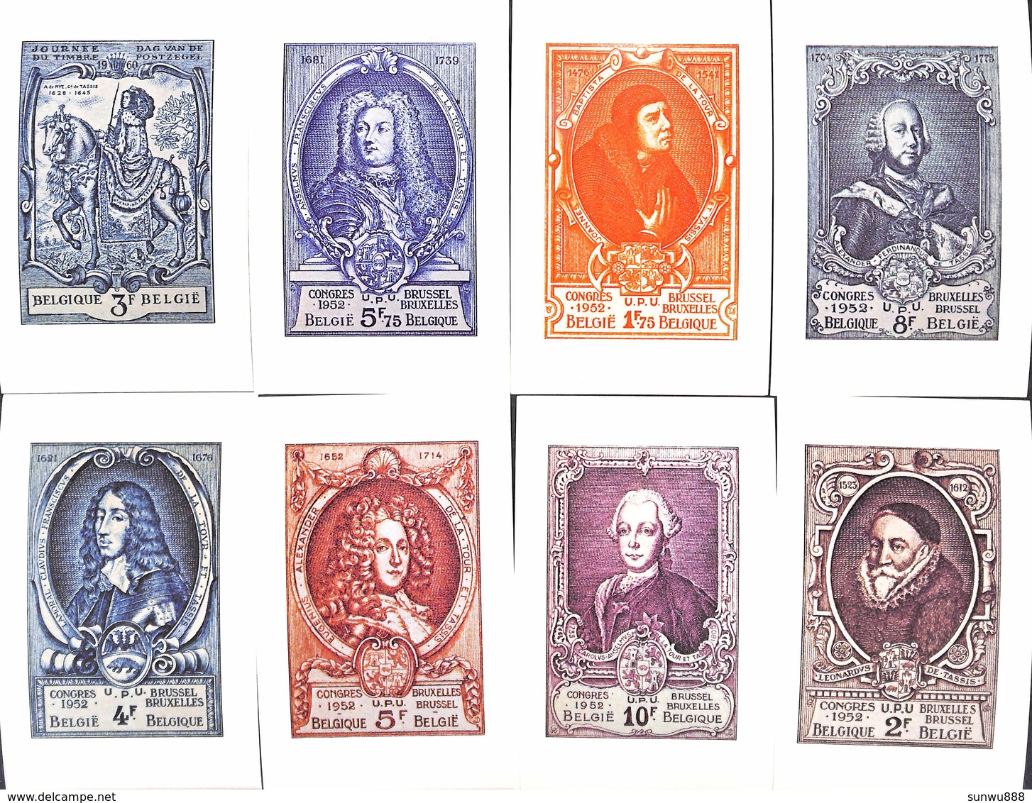 Lot 12 Cartes - Série Timbres Tout Et Tassis (Musée Des Postes) - Poste & Facteurs