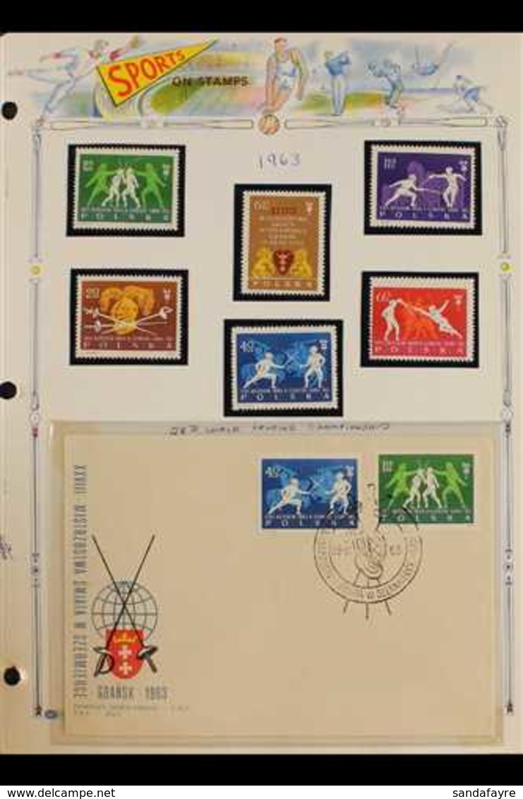 SPORT POLAND 1947-1998 Attractive Collection In An Album, Includes Mostly Never Hinged Mint Stamps & Mini-sheets And Var - Non Classificati