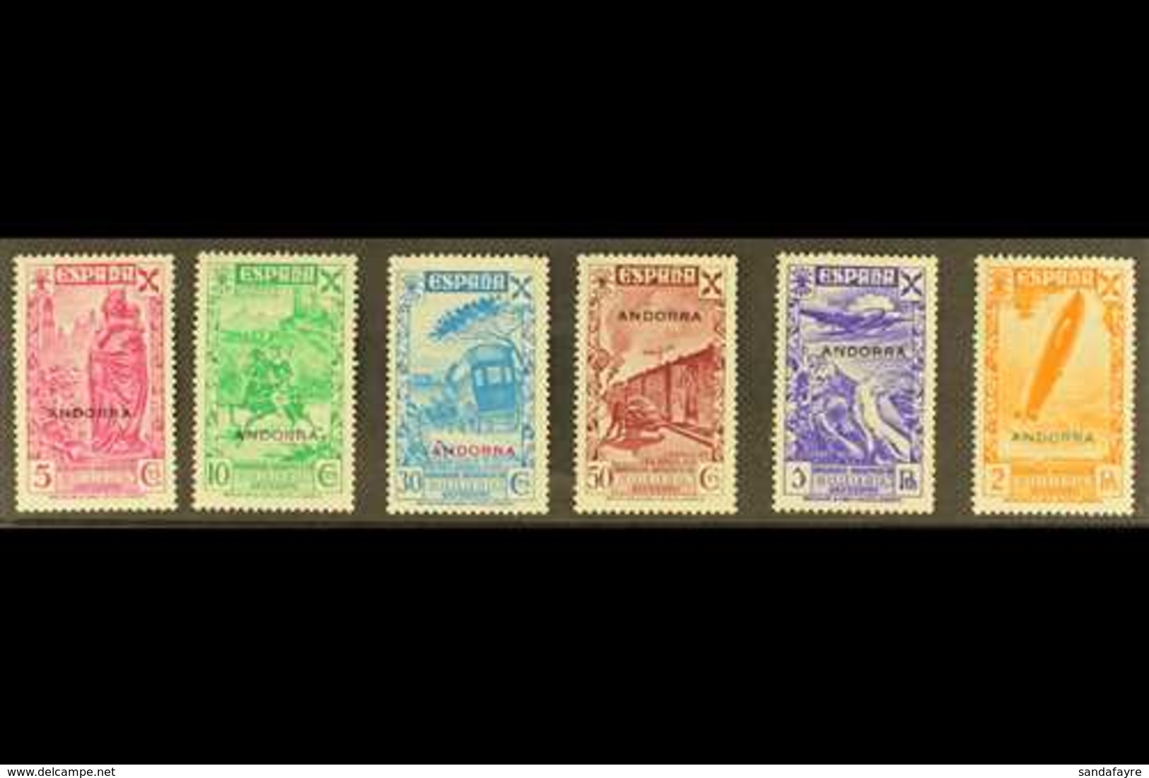 SPANISH CHARITY STAMPS 1938 Complete Set, Yvert 1/6, Fine Mint. (6 Stamps) For More Images, Please Visit Http://www.sand - Altri & Non Classificati