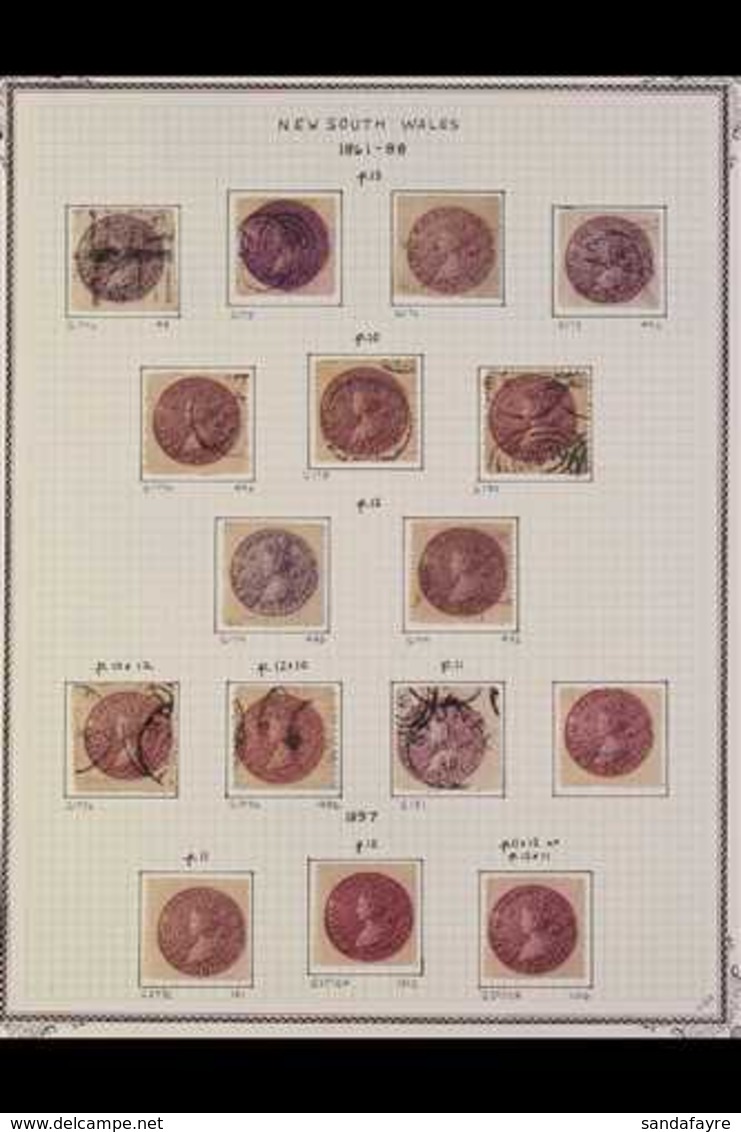 NEW SOUTH WALES 1861 - 97 "5s Coin Stamp", Specialised  Mint And Used Collection Arranged By Printings With Different Pe - Autres & Non Classés