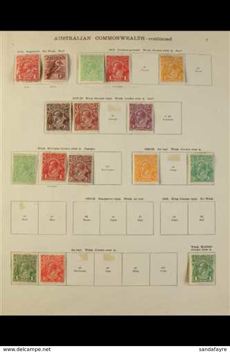 1913-1935 ALL DIFFERENT MINT COLLECTION CAT £1000+ Presented On "New Ideal" Printed Pages With "Specimen" Opt'd And Usef - Altri & Non Classificati