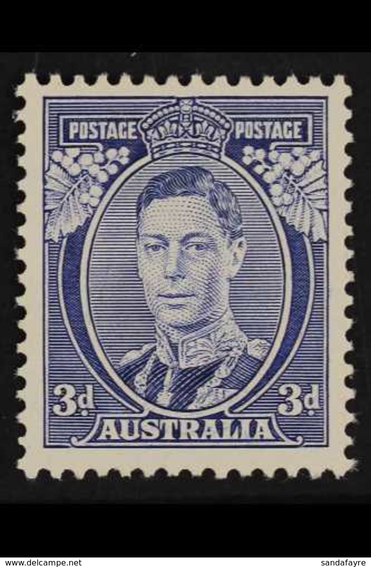 1937 KGVI 3d Blue, Perf 13½ X 14, Die 1a, SG 168b, Never Hinged Mint. For More Images, Please Visit Http://www.sandafayr - Autres & Non Classés