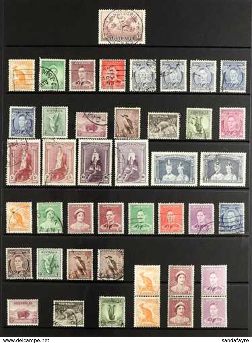 1937-52 EXTENSIVE MINT / NHM KGVI COLLECTION WITH EXTRAS. An Attractive Used Collection Presented On Stock Pages, COMPLE - Autres & Non Classés