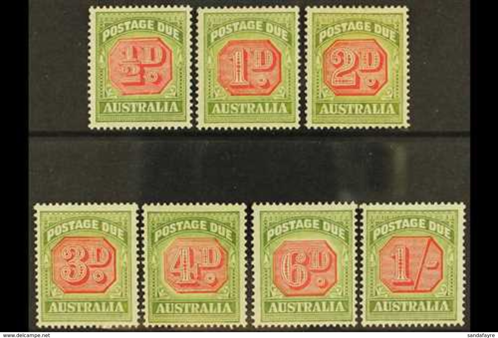 POSTAGE DUE 1938 Complete Set, SG D112/18, A Well Centered, Very Fine Mint Set (7 Stamps) For More Images, Please Visit  - Autres & Non Classés