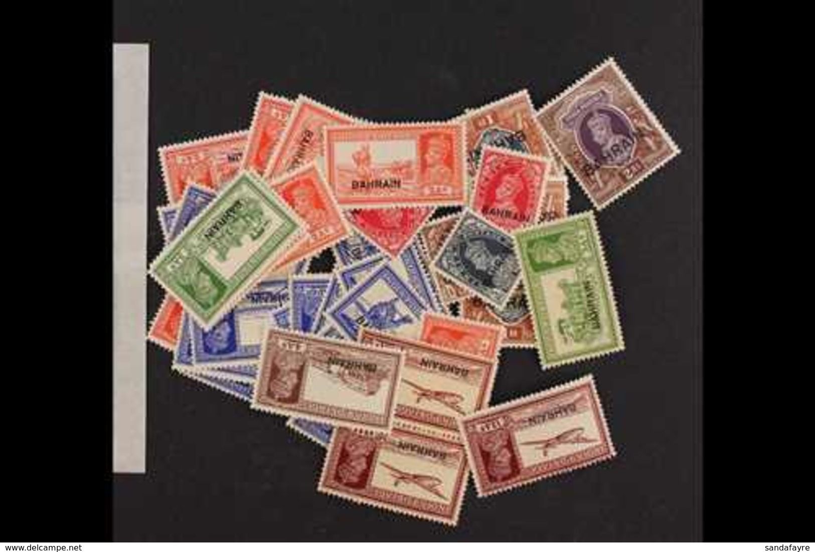 1938-41 GEORGE VI FINE MINT RANGE IN A PACKET Most Values To 2r Incl 3a X3, 3a6p X14, 4a Brown, 12a X3, 1r X4, And 2r Et - Bahreïn (...-1965)