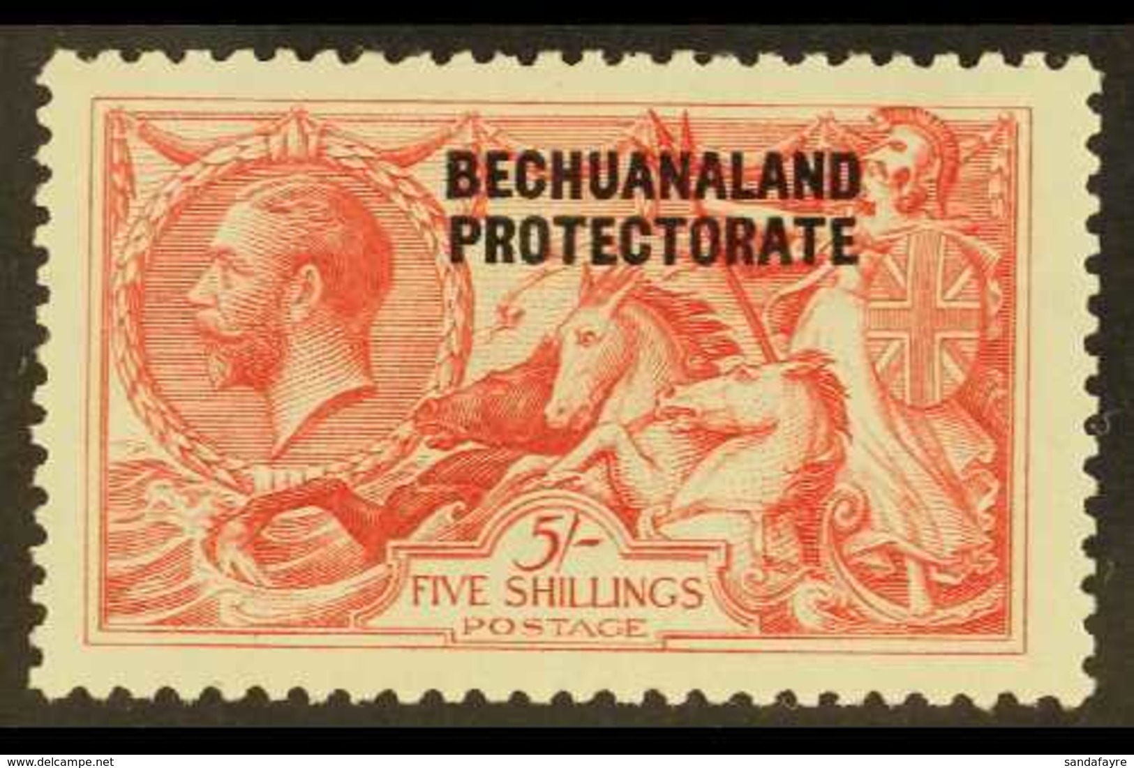 1920 5s Rose-carmine, Bradbury Seahorse Overprinted, SG 89, Very Fine Mint. For More Images, Please Visit Http://www.san - Altri & Non Classificati