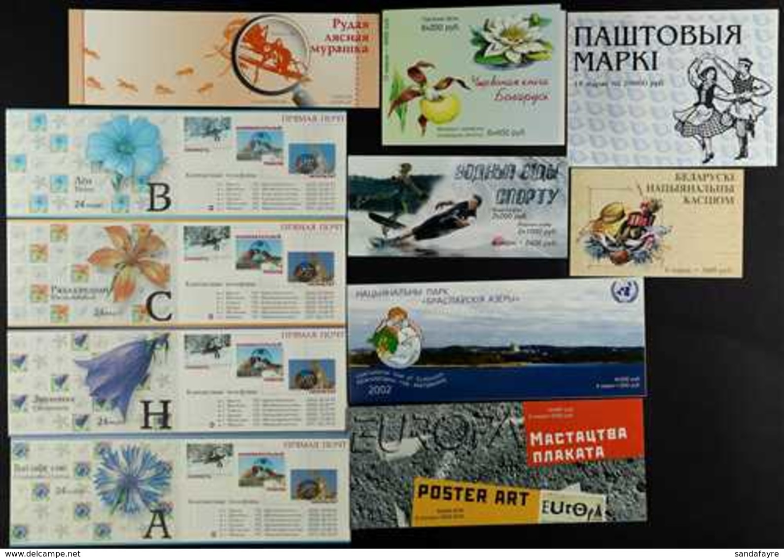 2000-2009 BOOKLETS Superb Never Hinged Mint Collection Of All Different Complete Booklets, Includes 2001 Flowers & Costu - Bielorrusia