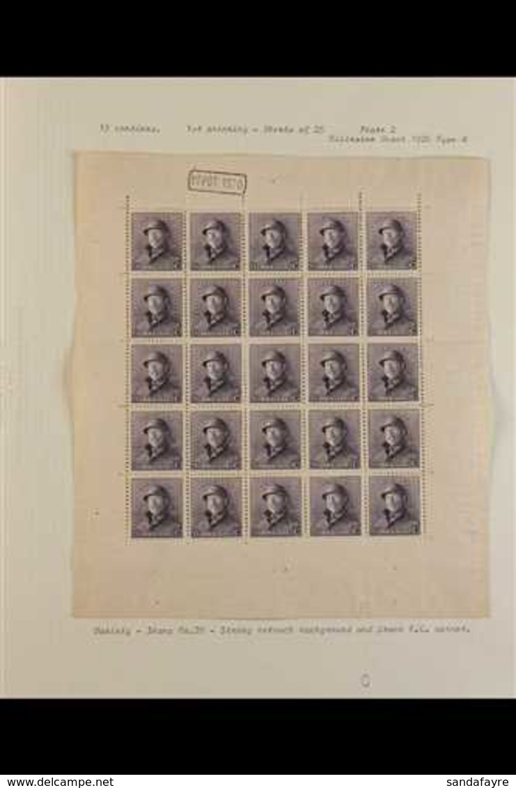 1919 15c Slate-violet King Albert Tin Hat (COB F169A, SG 241, Michel 149), Fine Mint (stamps Are Never Hinged) Complete  - Altri & Non Classificati