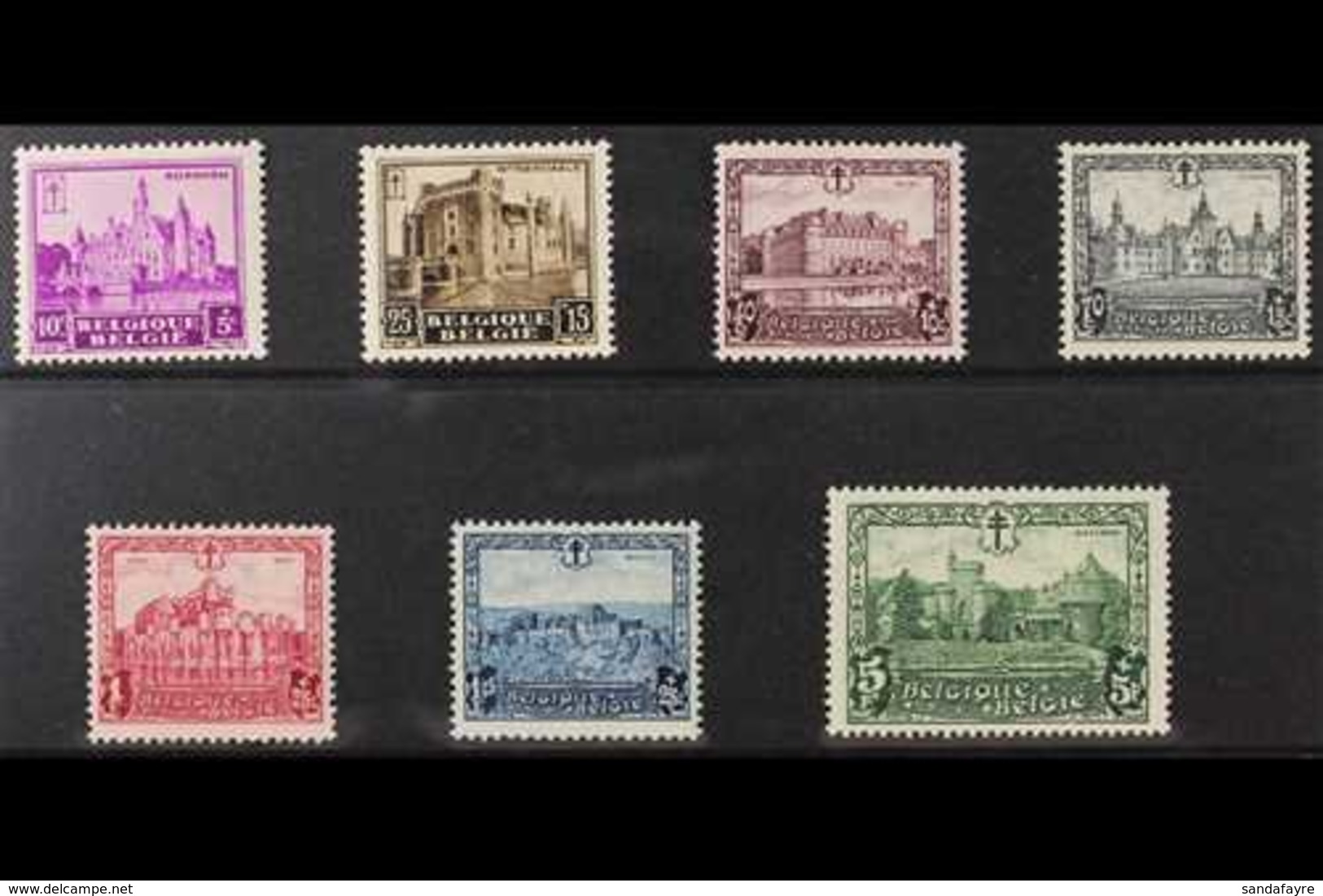 1930 Anti - Tuberculosis Complete Set, Cob 308/314, SG 572/578, Never Hinged Mint (7 Stamps) For More Images, Please Vis - Autres & Non Classés