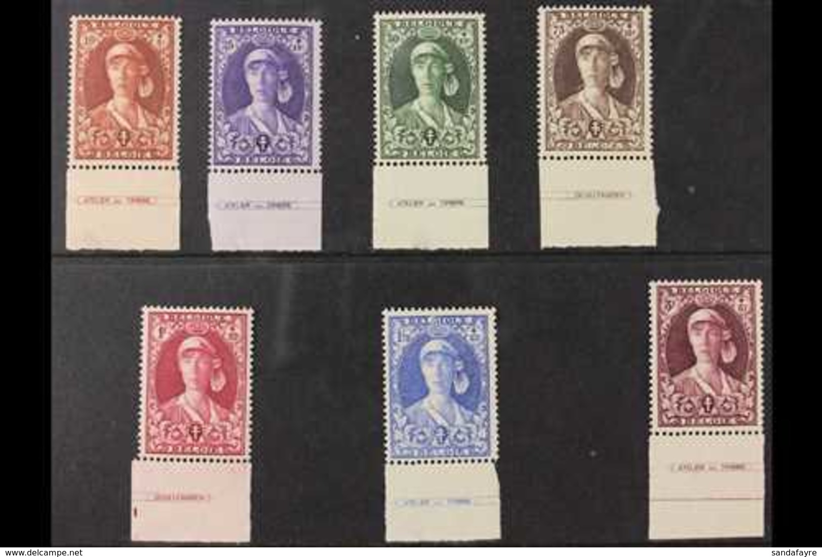 1931 Anti - Tuberculosis Complete Set, Cob 326/32, SG 593/99, Marginal Never Hinged Mint (7 Stamps) For More Images, Ple - Altri & Non Classificati