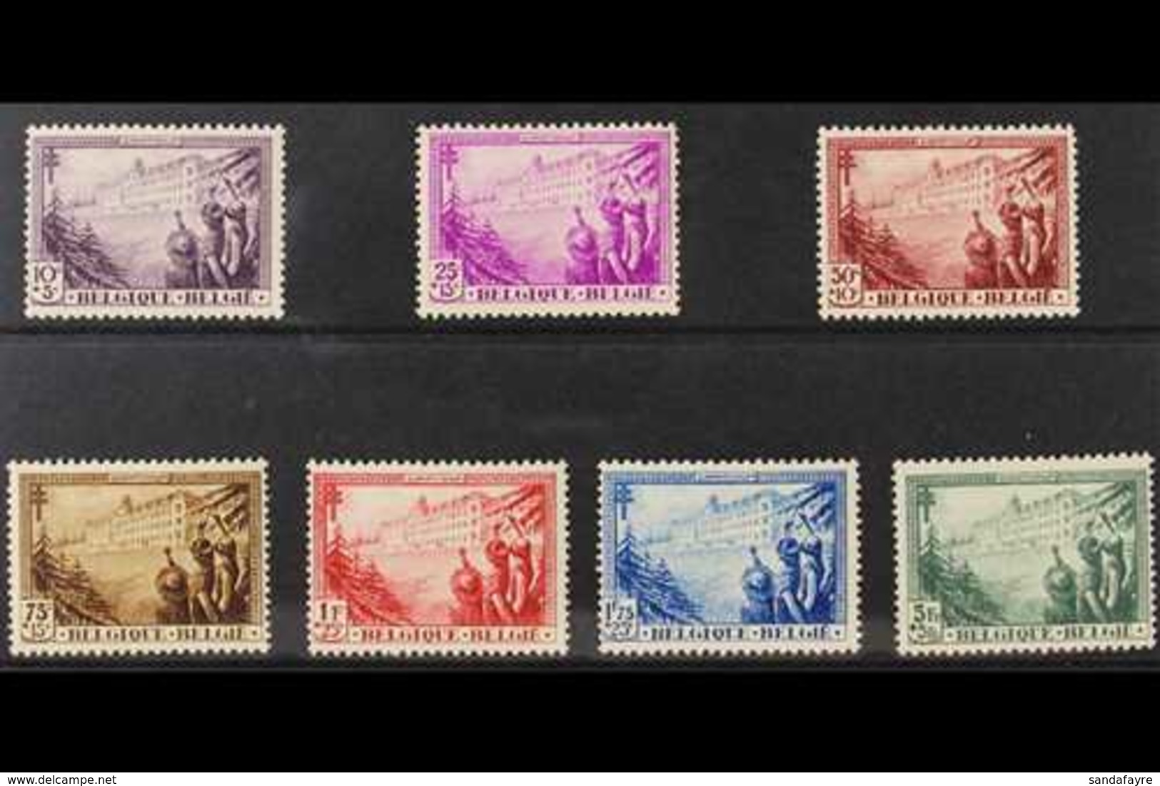 1932 Anti - Tuberculosis Complete Set, Cob 356/62, SG 624/30, Never Hinged Mint (7 Stamps) For More Images, Please Visit - Autres & Non Classés