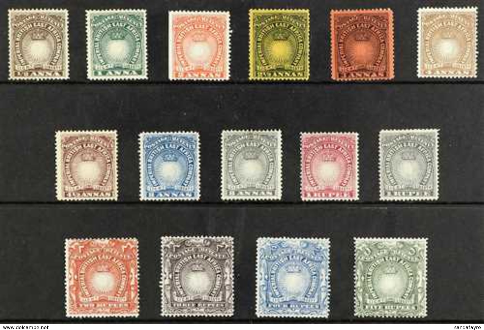 1890-95 Complete Perf Set SG 4/9 & 11/19, Mint, Fresh. (15 Stamps) For More Images, Please Visit Http://www.sandafayre.c - Africa Orientale Britannica