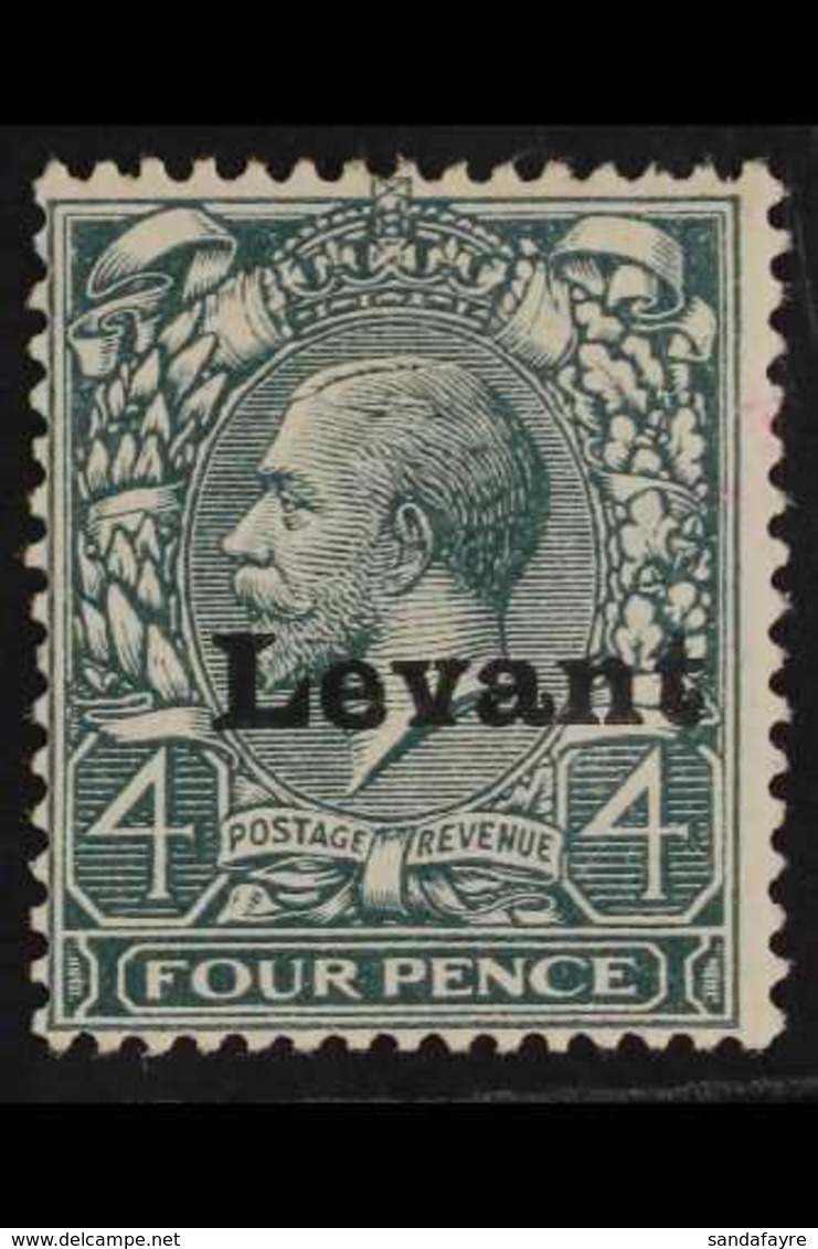 SALONICA 1916 4d Grey-green, SG S5, Mint With Minute Trace Of Pink Ink On A Couple Of Perfs At Right. For More Images, P - Levant Britannique