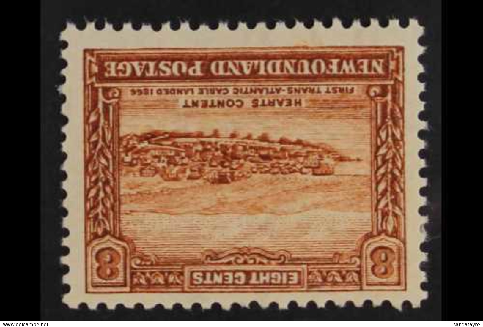 1931 8c Chestnut "Hearts Content", Variety "wmk Inverted", SG 204w, Very Fine Mint. For More Images, Please Visit Http:/ - Altri & Non Classificati