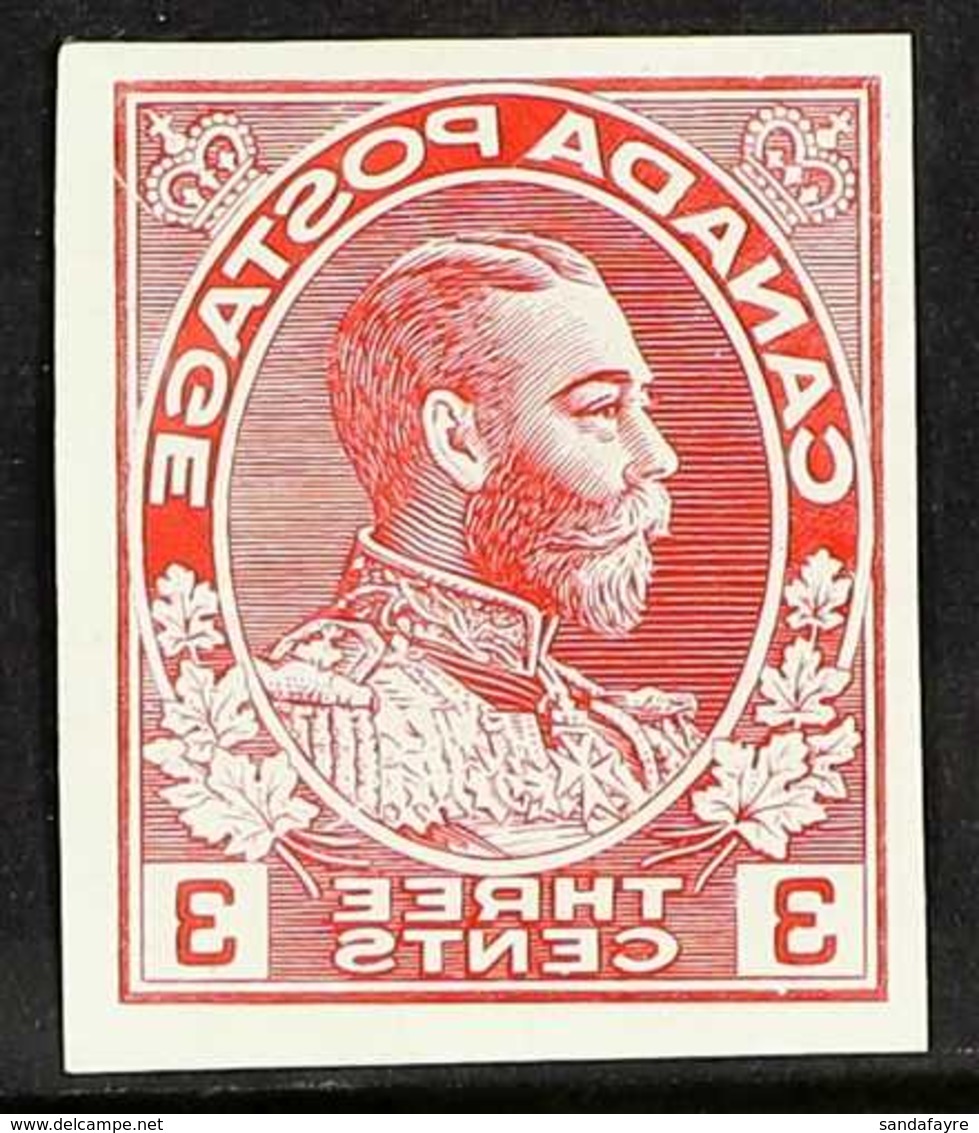 1930 ADMIRAL REVERSED PRINTING TRIAL. 3c Admiral Enlarged Design Printed In Reverse As A Trial Of The Victory Kidden Mac - Autres & Non Classés