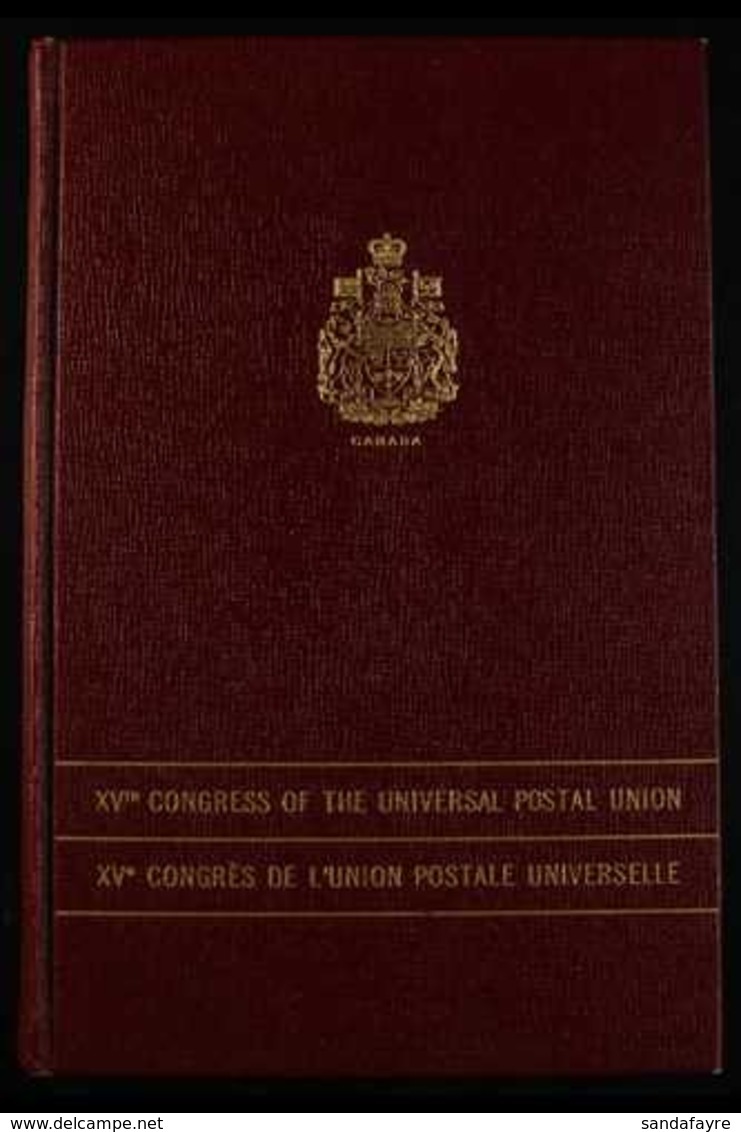 1964 15TH CONGRESS OF THE UNIVERSAL POSTAL UNION IN VIENNA Scarce Delegates Presentation Book, Containing A Range Of Min - Autres & Non Classés