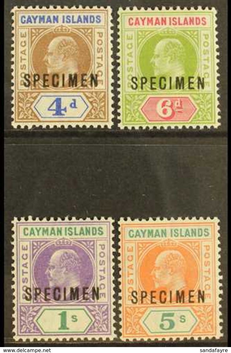1907 Set, Overprinted "SPECIMEN", SG 13/16s, Extremely Fine Mint. (4) For More Images, Please Visit Http://www.sandafayr - Iles Caïmans