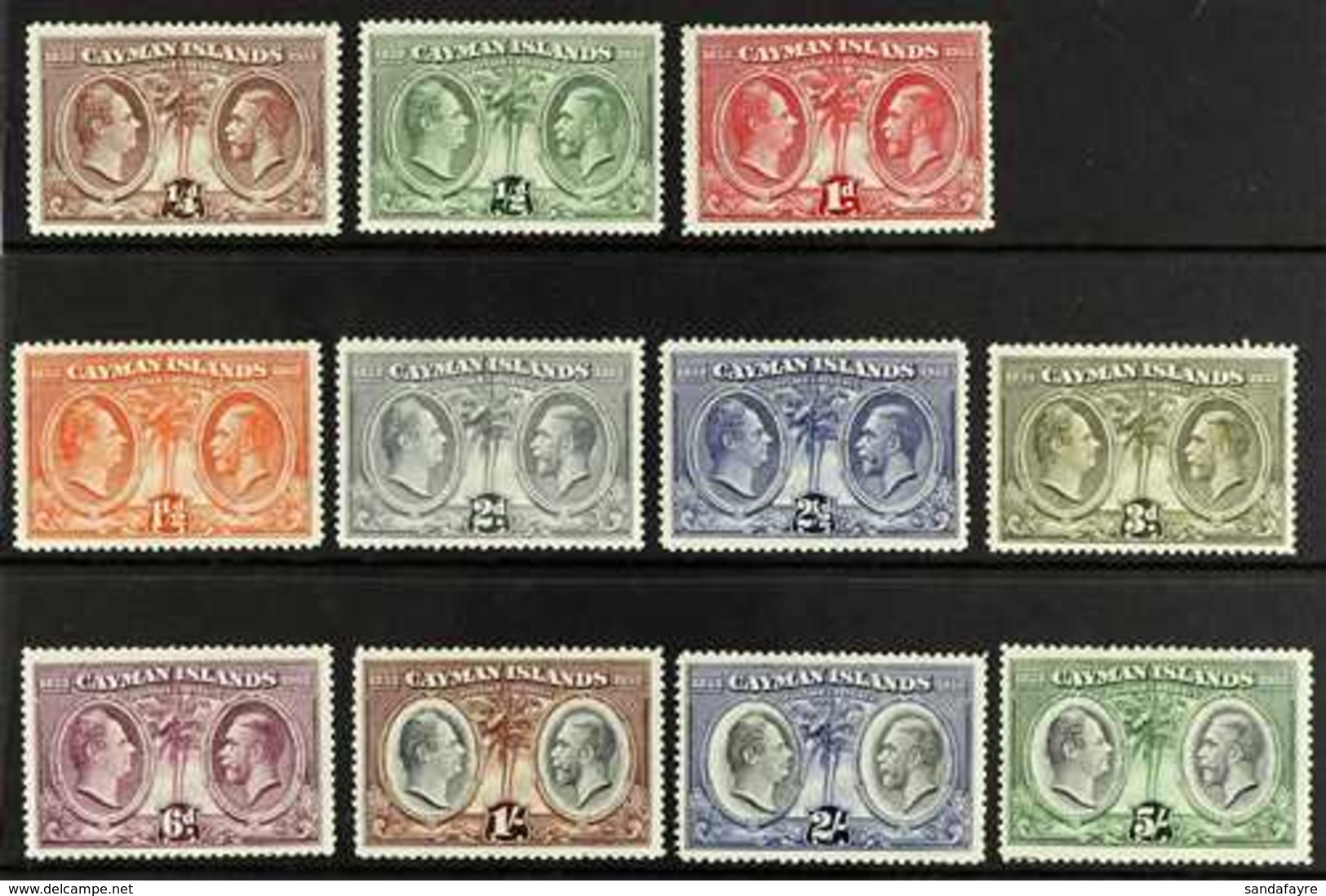 1932 Tercentenary Set Complete To 5s, SG 84/94, Fine Mint. (11 Stamps) For More Images, Please Visit Http://www.sandafay - Iles Caïmans