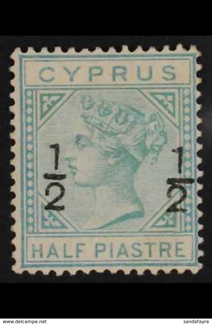 1882 Watermark Crown CC ½ On ½pi Emerald-green, SG 23, Fine Unused (no Gum). For More Images, Please Visit Http://www.sa - Autres & Non Classés