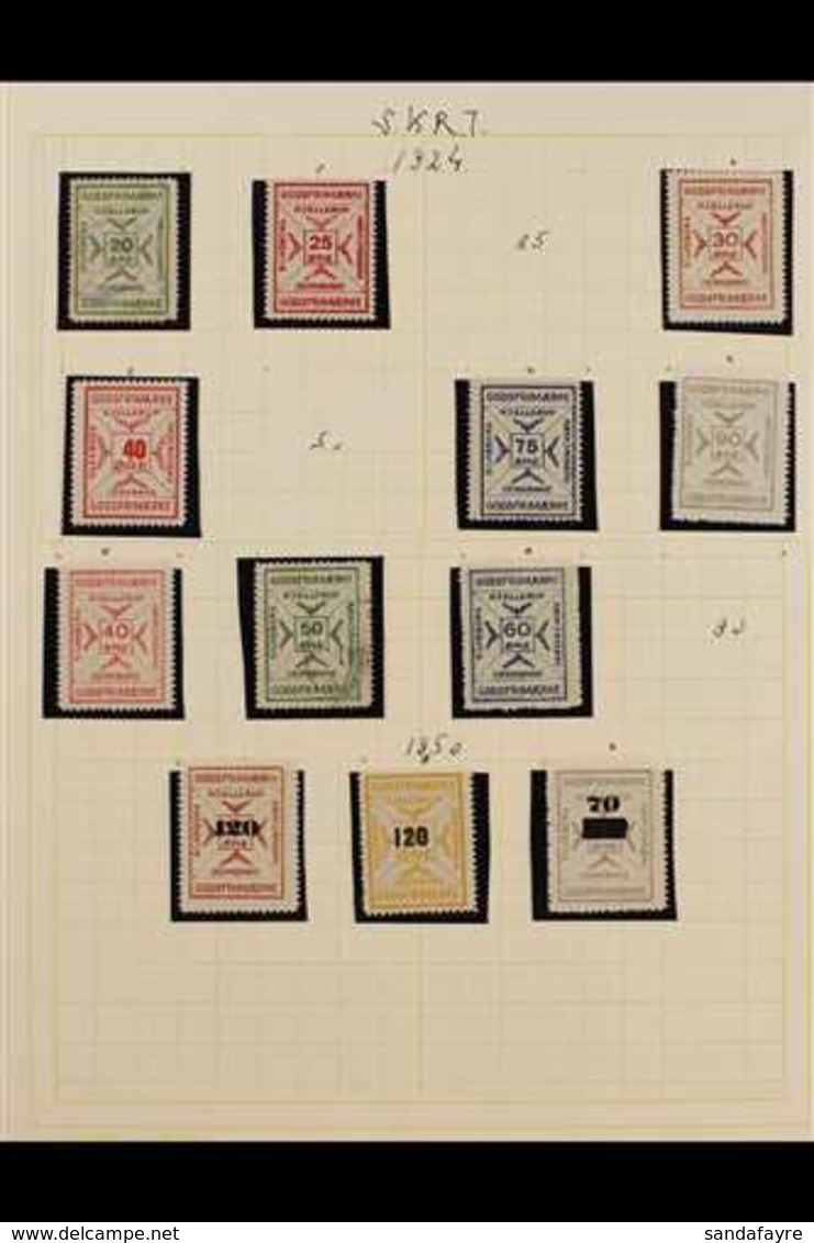 RAILWAY LOCAL STAMPS SILKEBORG KJELLERUO RODKJAERSBRO JERNBANE 1924-1967 Mostly Never Hinged Mint Collection In Hingeles - Autres & Non Classés