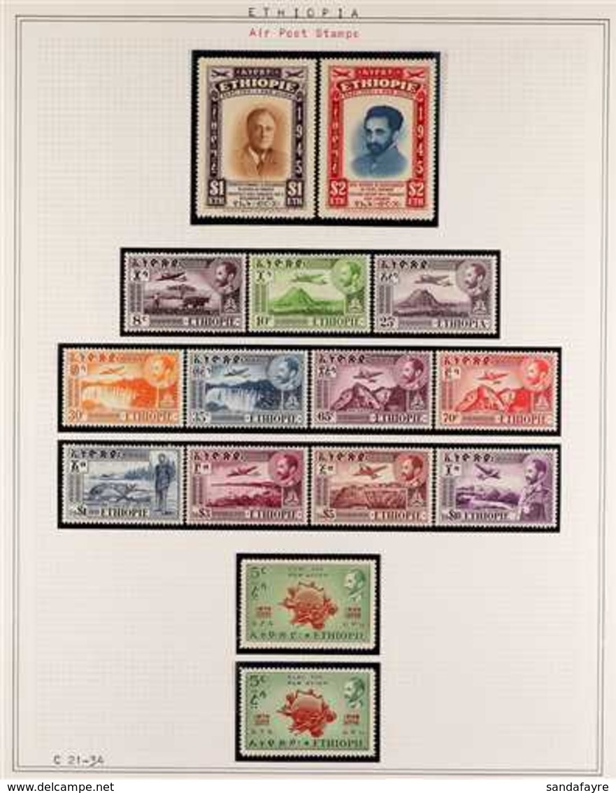 1929-1967 AIR POSTS COLLECTION An Attractive, Never Hinged Mint Collection Of Air-Post Sets, ALL DIFFERENT And Includes  - Ethiopie