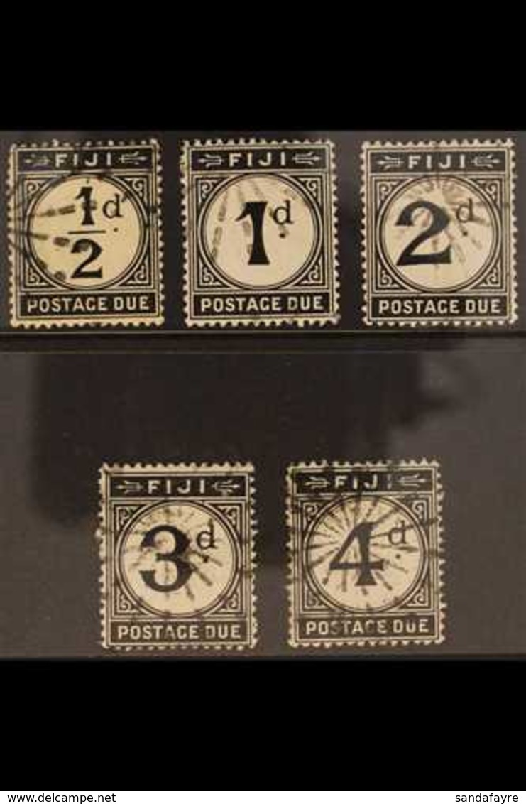 POSTAGE DUES 1918 Set Complete, SG D6/10, Very Fine Used. (5 Stamps) For More Images, Please Visit Http://www.sandafayre - Fidji (...-1970)