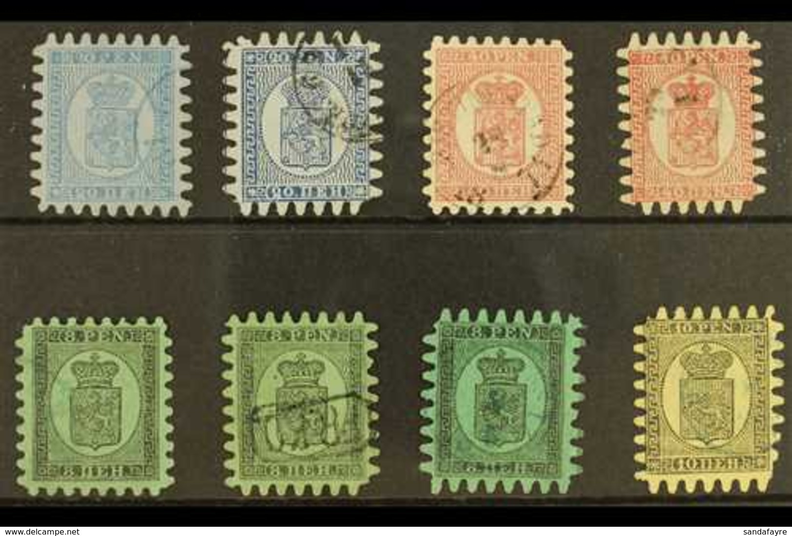1866-71 FINE USED SELECTION An Attractive, All Different Wove Paper Selection On A Stock Card. Includes 1866 20p X2 (SG  - Altri & Non Classificati
