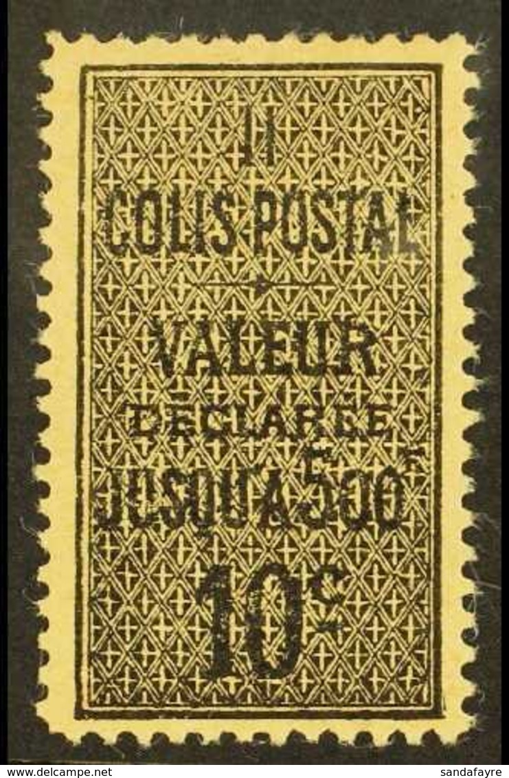 ALGERIA PARCEL POST 1899 10c Black On Yellowish, Type I, Yv 2a, Very Fine Mint. For More Images, Please Visit Http://www - Autres & Non Classés