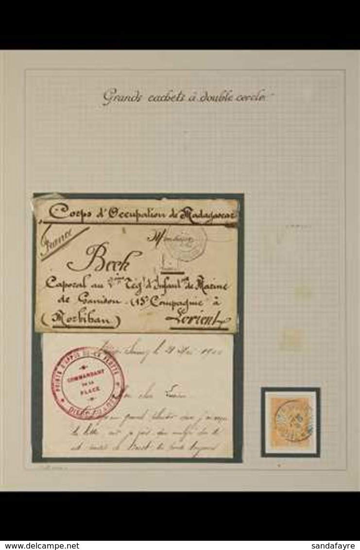 MADAGASCAR 1891 - 1944 Small But Highly Attractive Collection Of Stamps And Covers With A Superb Entire Dated Diego Suar - Autres & Non Classés