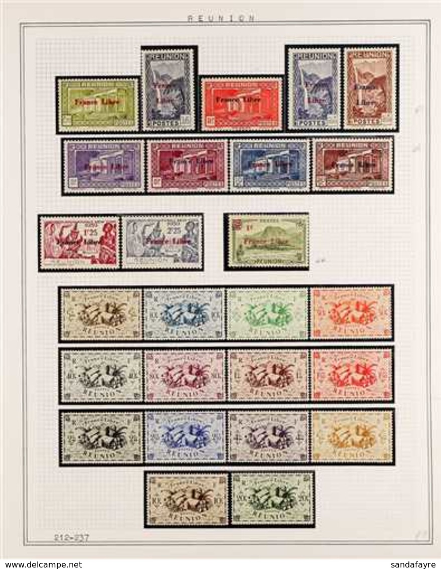 REUNION 1907-1952 All Different Mint Collection, MOSTLY NEVER HINGED. Includes 1907-17 Definitives Complete Set, 1912 Su - Altri & Non Classificati