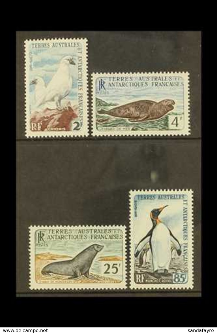 TAAF 1960 Wildlife Set, Maury 16/19, Very Lightly Hinged Mint (4 Stamps) For More Images, Please Visit Http://www.sandaf - Autres & Non Classés