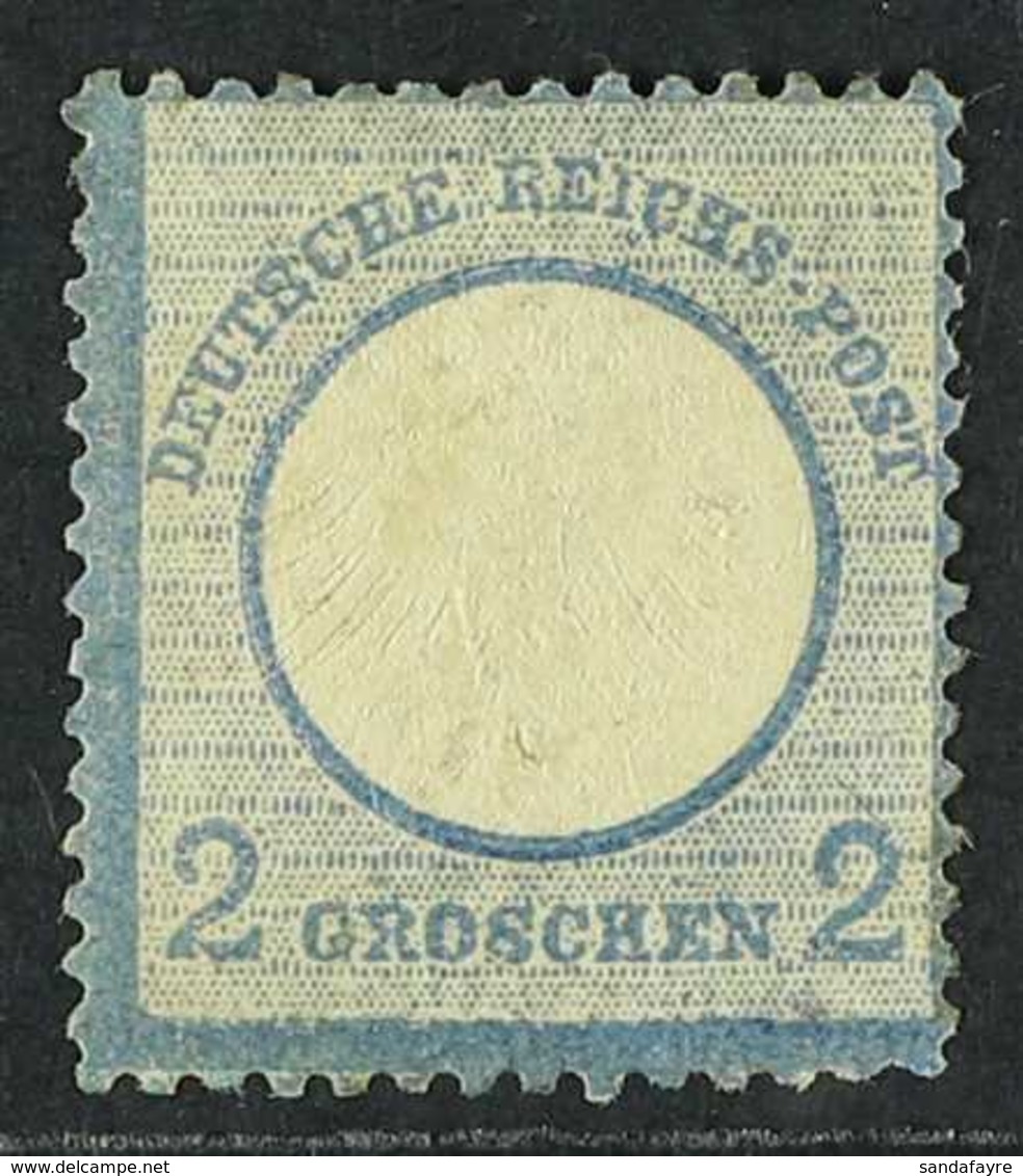 1872 2g Blue Eagle With Small Shield (SG 6, Michel 5), Mint, Toned Gum, Cat £2,500. For More Images, Please Visit Http:/ - Autres & Non Classés