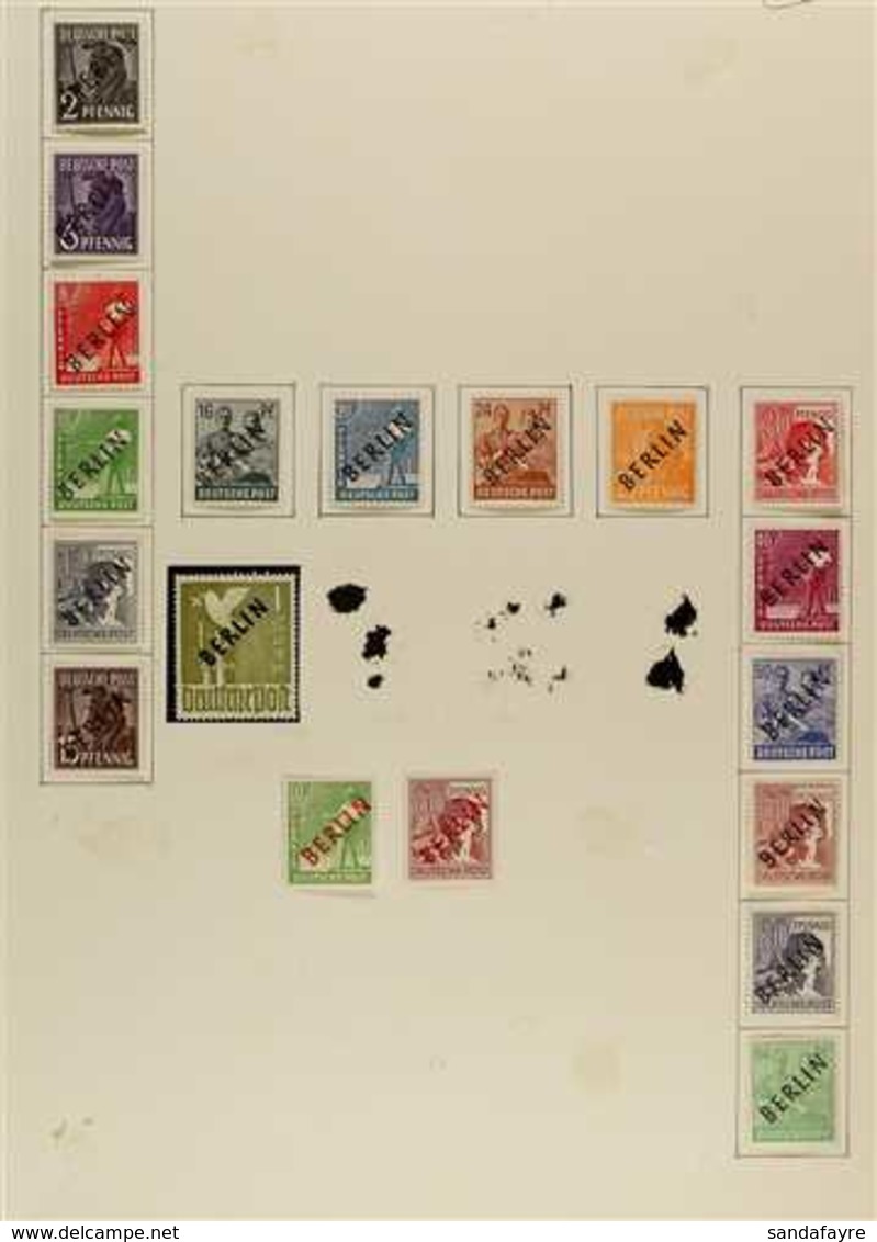 1948-1972 SUPERB MINT COLLECTION On Leaves, ALL DIFFERENT, Includes 1948 Black Opts Set To 1m, 1951 & 1951-52 Bell Sets, - Other & Unclassified