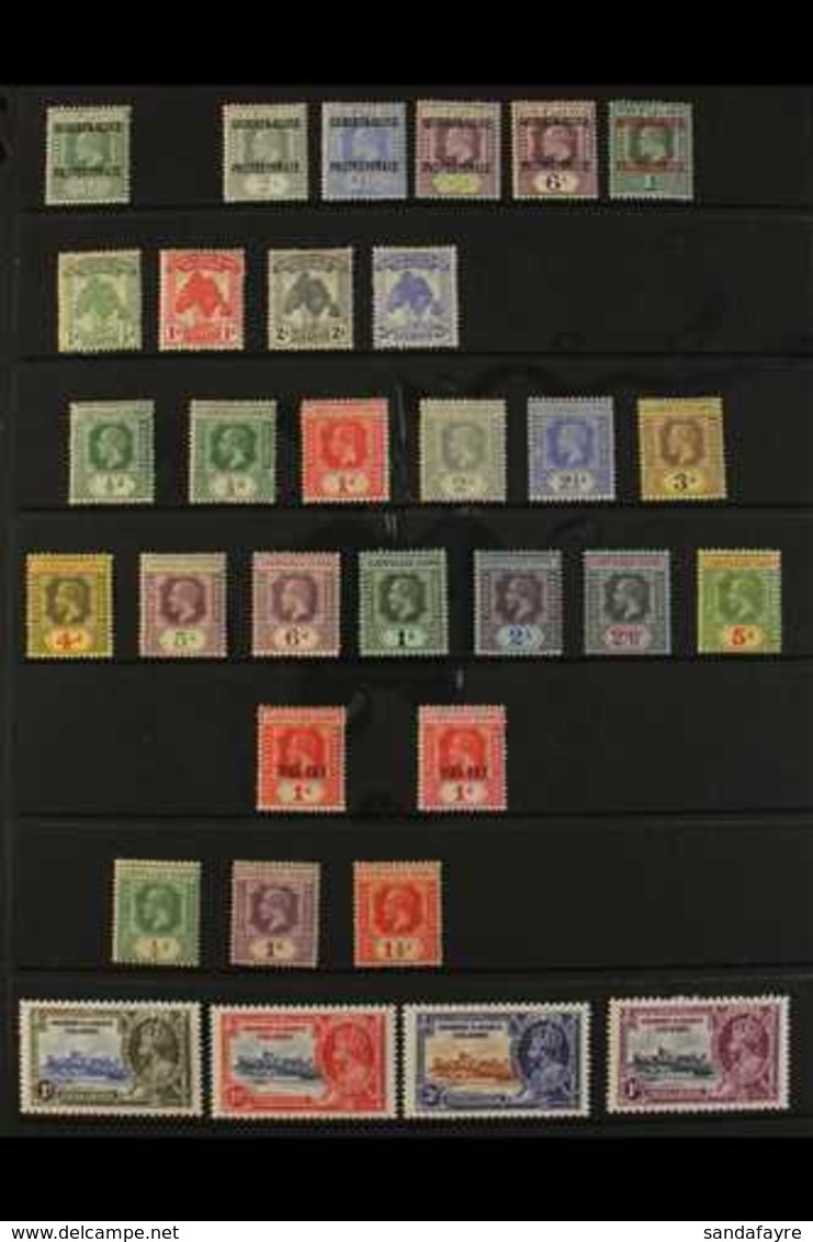 1911-1936 FINE MINT COLLECTION Presented On A Stock Page That Includes 1911 Fiji Opt'd Set (less 1d), 1911 Pandanus Pine - Îles Gilbert Et Ellice (...-1979)