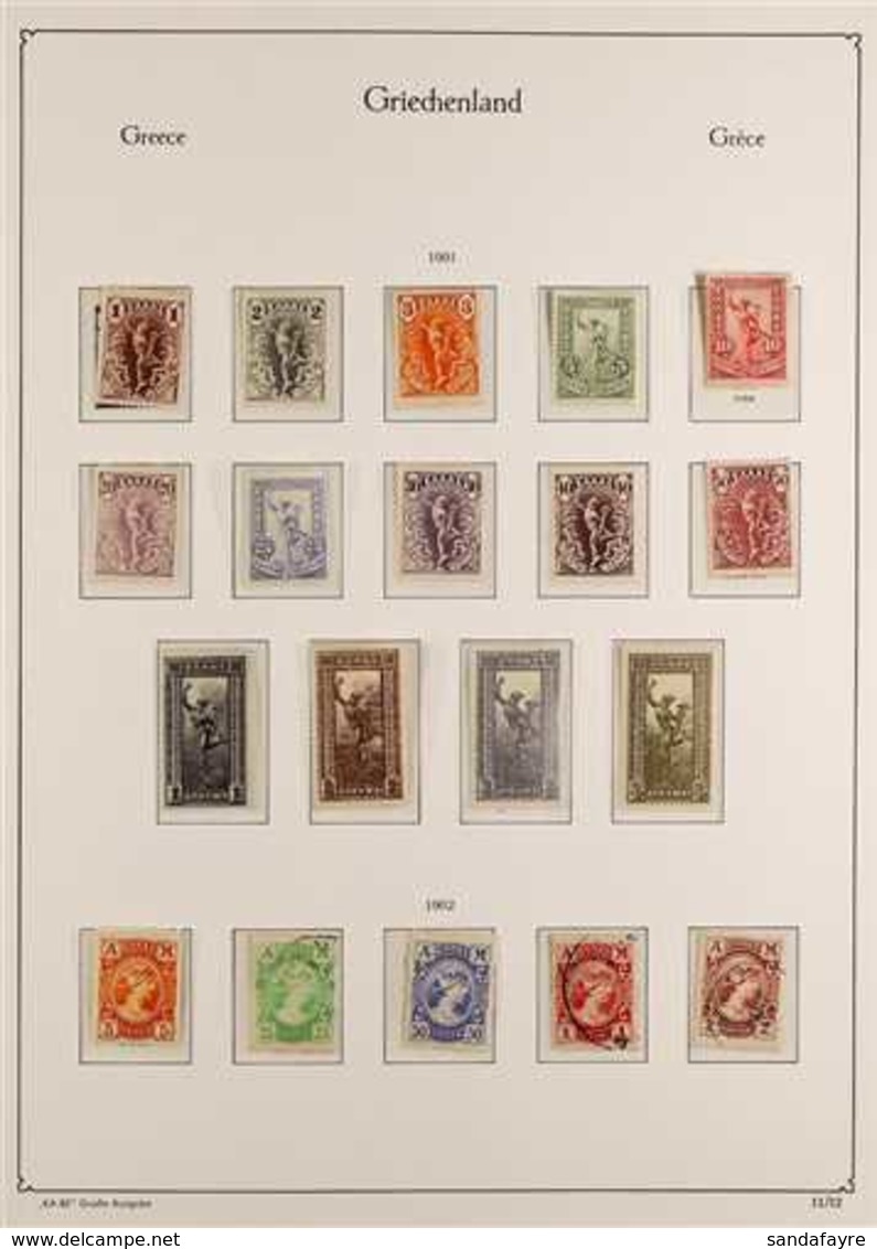 1901-1930 ATTRACTIVE COLLECTION On Hingeless Pages, Mint & Used Mainly Different Stamps, Includes 1901 Hermes Set Mint,  - Autres & Non Classés