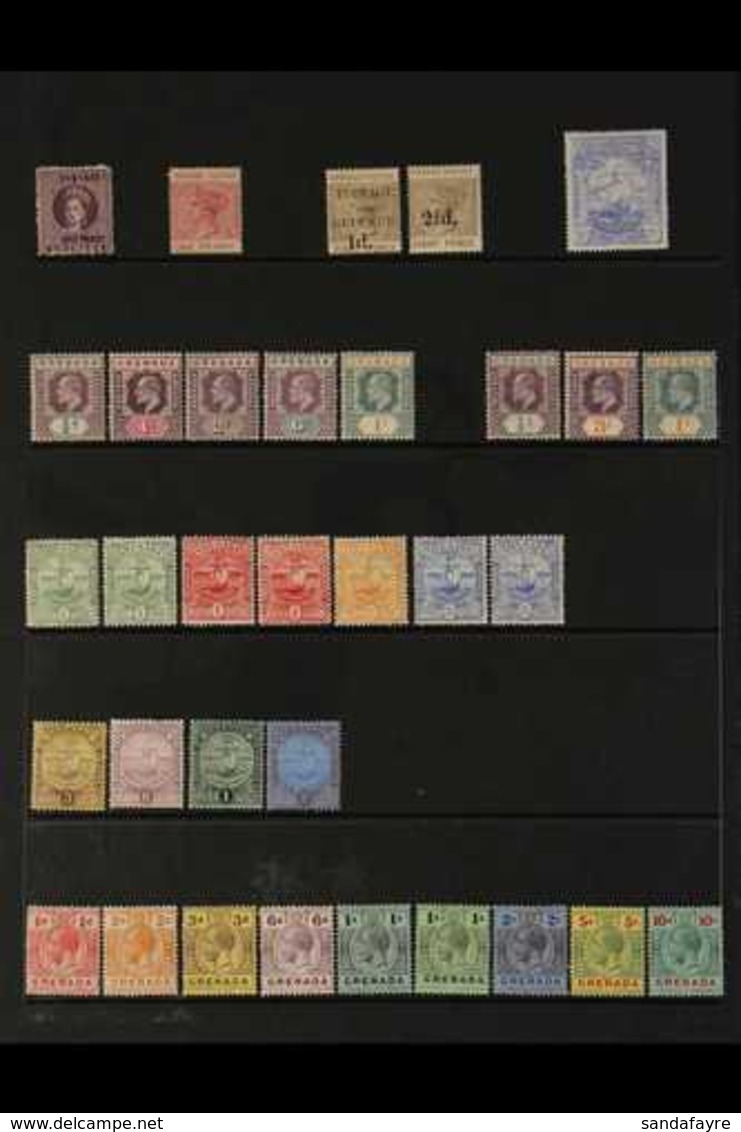 1881-1969 MINT COLLECTION On Stock Pages, Chiefly All Different, Includes 1881 ½d, 1888-91 1d On 8d & 2½d On 8d, 1898 2½ - Grenade (...-1974)