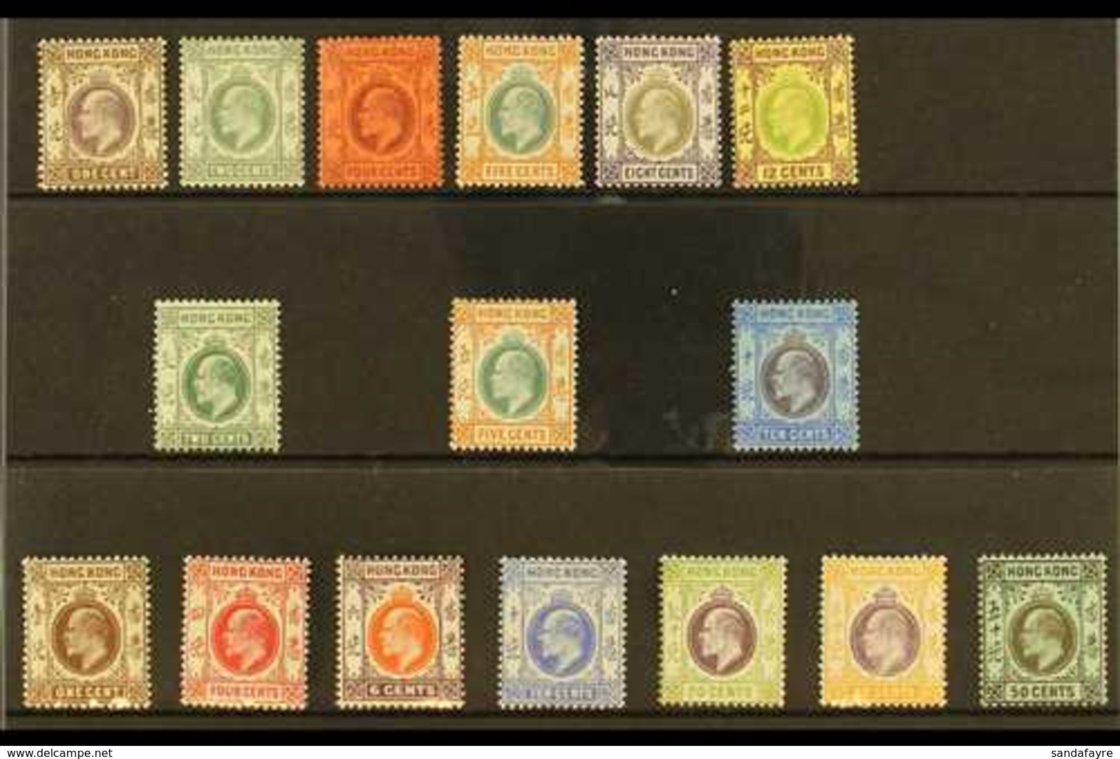 1903-11 ALL DIFFERENT MINT KEVII SELECTION Presented On A Stock Card That Includes 1903 CA Wmk 1c, 2c, 4c, 5c, 8c & 12c, - Autres & Non Classés