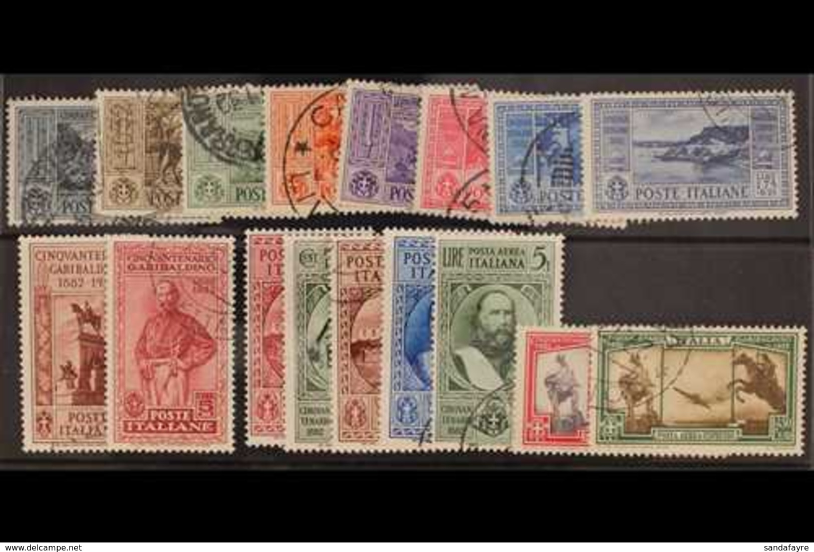 1932 Garibaldi (Postage, Air And Air Express) Complete Set (Sass S. 64, SG 333/E349), Used. (17 Stamps) For More Images, - Unclassified
