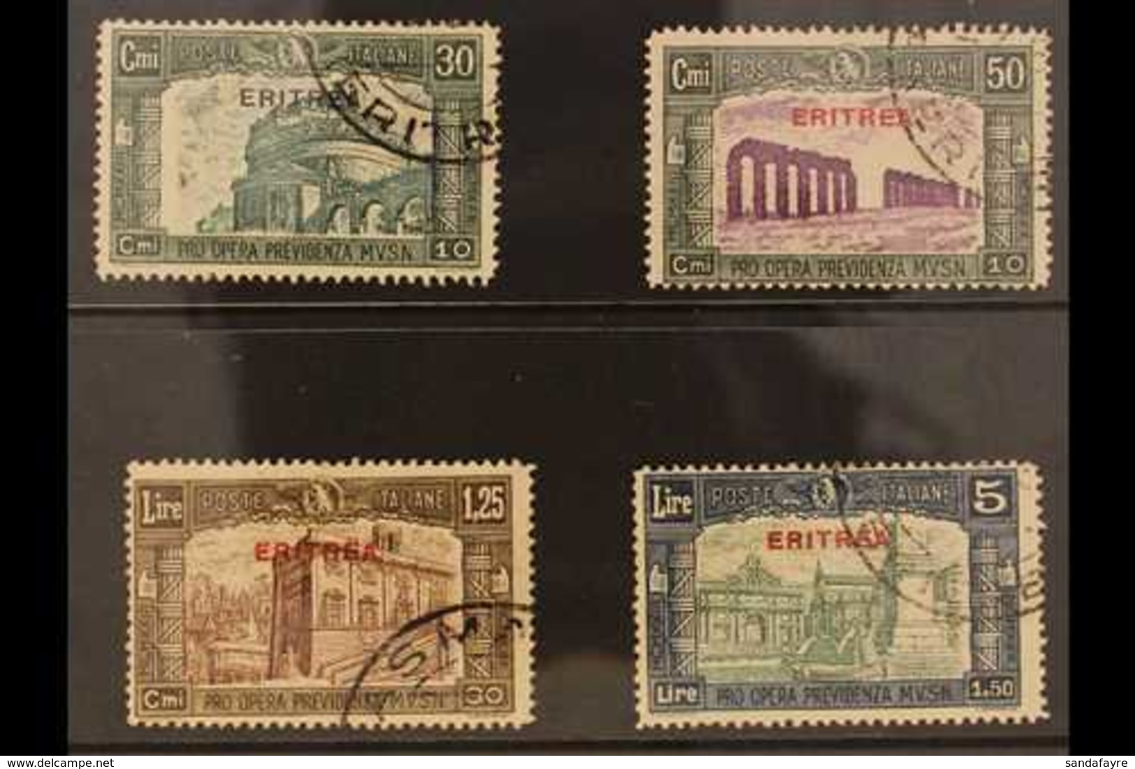 ERITREA 1930 Third National Defence Set (Sass S. 38, SG 166/69) Fine Used. (4 Stamps) For More Images, Please Visit Http - Altri & Non Classificati