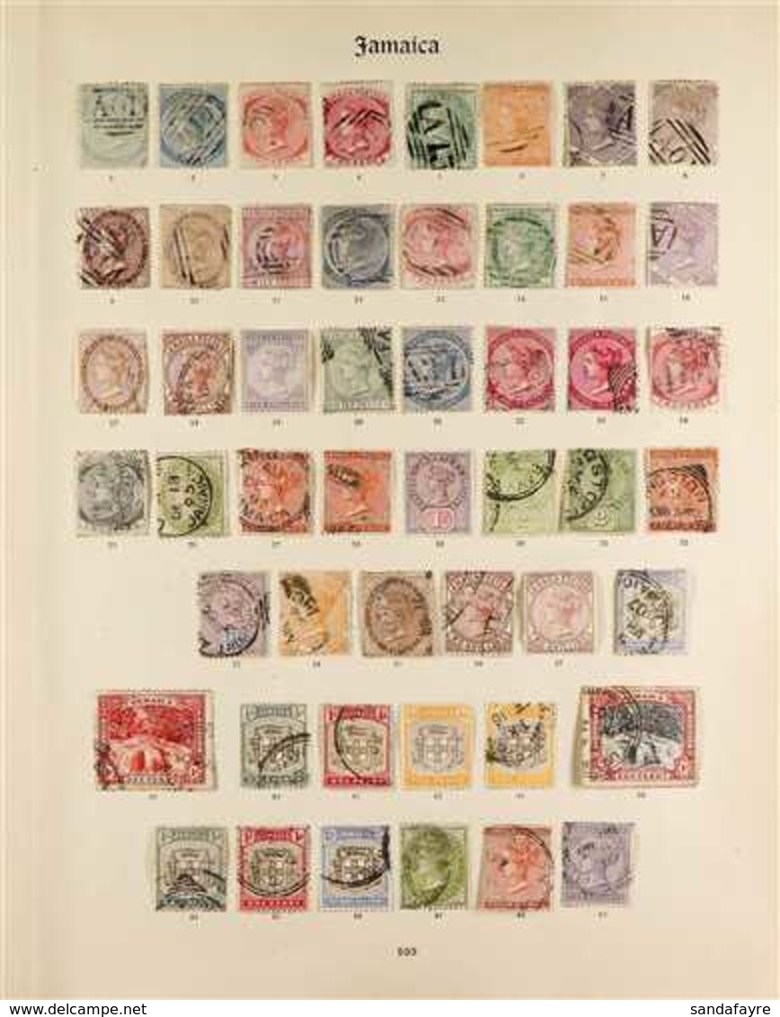 1890 - 1932 TREMENDOUS COLLECTION ON "IMPERIAL" ALBUM PAGES A Highly Complete Mint And Used Collection On 3 Pages From T - Jamaïque (...-1961)