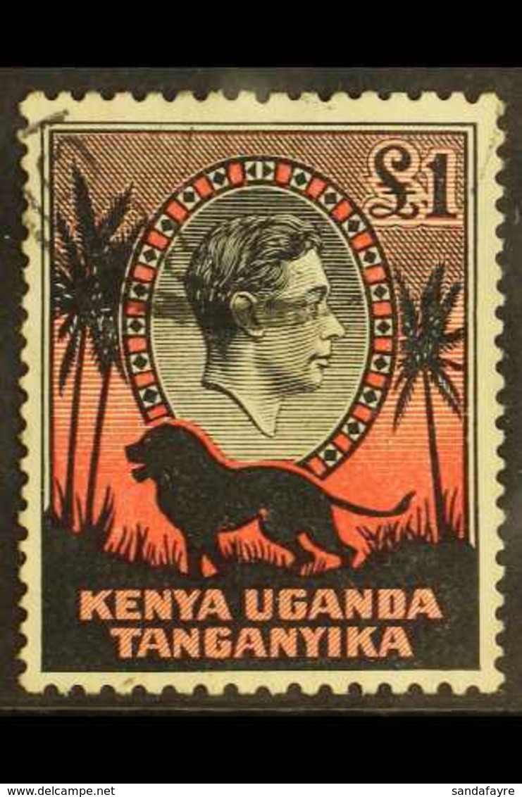 1938-54 £1 Black And Red, Perf 11¾ X 13, SG 150, Very Fine Used. For More Images, Please Visit Http://www.sandafayre.com - Vide